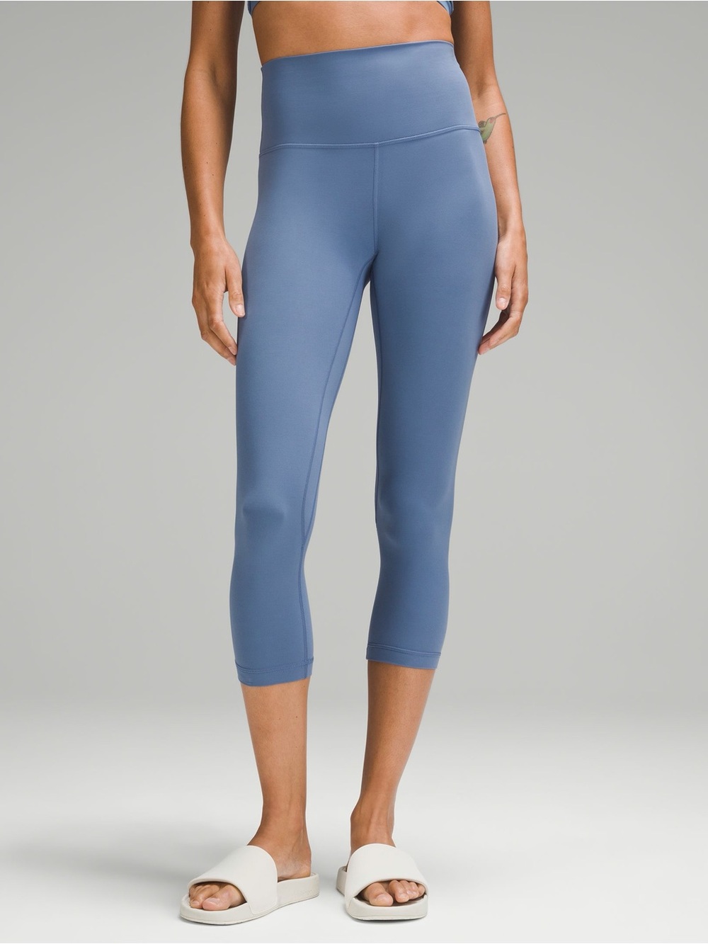lululemon align high rise crop 21inch in oasis blue